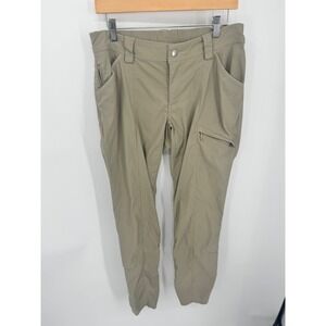 Duluth Trading Co Womens Khaki Cargo Pants Size 10x31 (30) Light Outdoor Hiking